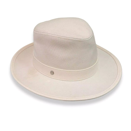 HERMÈS WHITE CANVAS HAT
