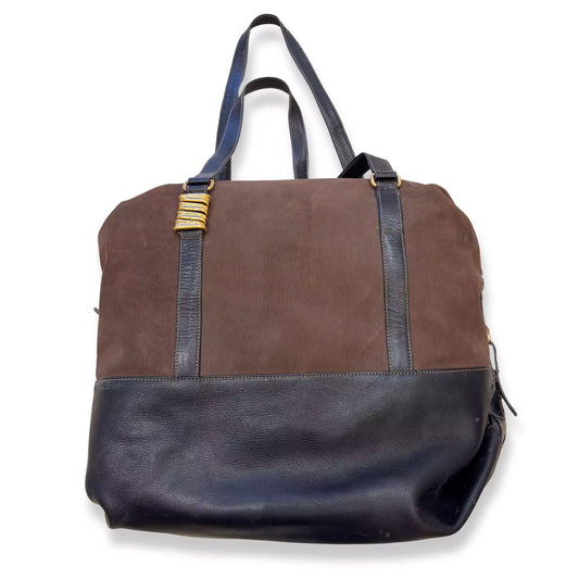 LOEWE BROWN LEATHER VINTAGE TRAVEL BAG