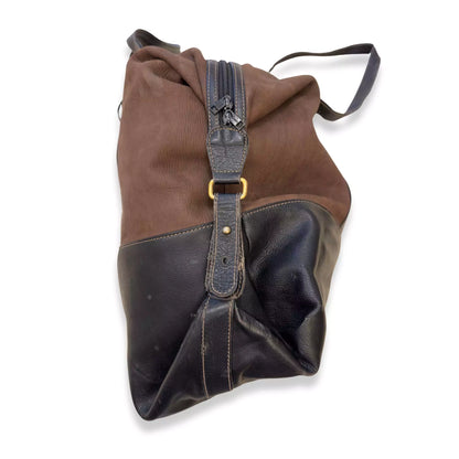 LOEWE BROWN LEATHER VINTAGE TRAVEL BAG