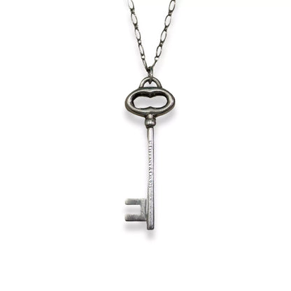 TIFFANY & CO SILVER KEY NECKLACE