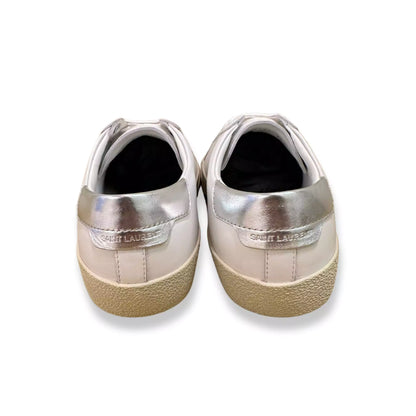 Zapatillas de piel blanca Yves Saint Laurent YSL