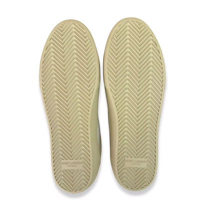 Zapatillas de piel blanca Yves Saint Laurent YSL