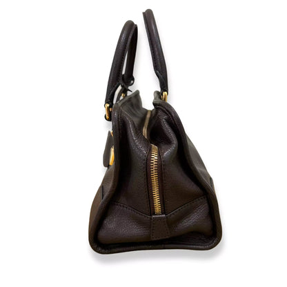 LOEWE AMAZONA BROWN LEATHER BAG