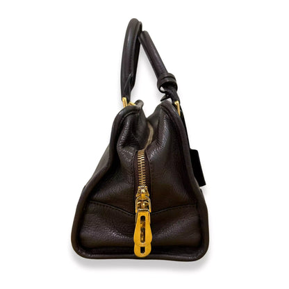 LOEWE AMAZONA BROWN LEATHER BAG