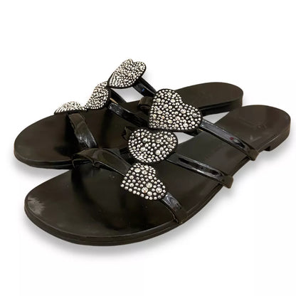 SANDALIAS ANYA LOVE DE PIEL NEGRA DE GUISEPPE ZANOTTI