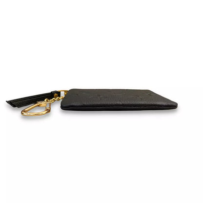BILLETERA MONEDERO LLAVERO DE CUERO NEGRO LOUIS VUITTON