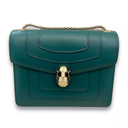 BOLSO BVLGARI SERPENTI FOREVER DE PIEL VERDE