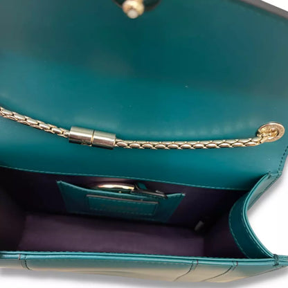 BOLSO BVLGARI SERPENTI FOREVER DE PIEL VERDE