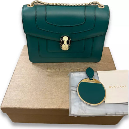 BOLSO BVLGARI SERPENTI FOREVER DE PIEL VERDE
