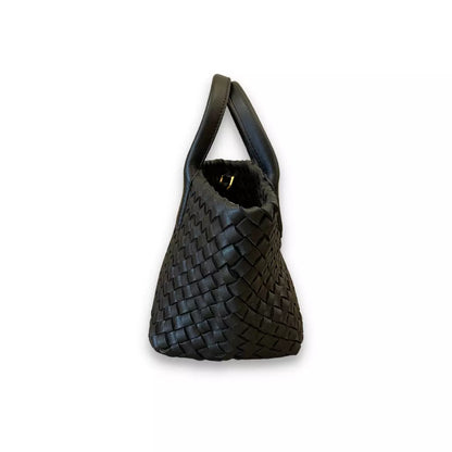 Bolso Mini Cabat de piel de cordero negro de Bottega Veneta