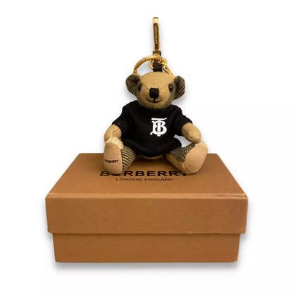 Charm de camiseta negra con osito Thomas de Burberry