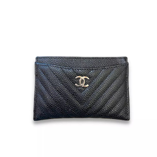 CHANEL BLACK CLASSIC CARD HOLDER