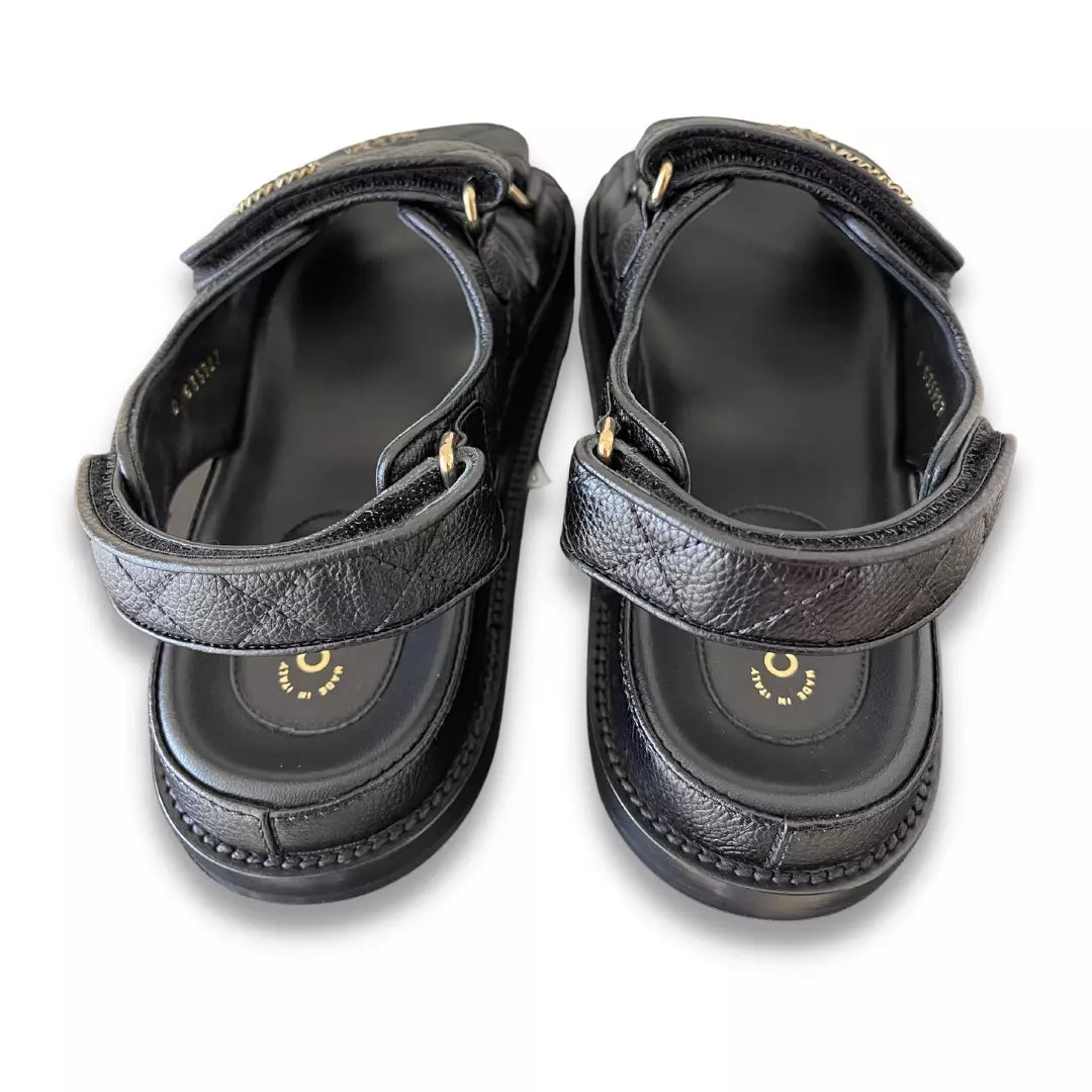 Chanel Black Leather Dad Sandals – EYE LUXURY CONCIERGE