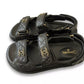 Chanel Black Leather Dad Sandals