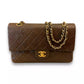 Chanel Brown Leather Timeless Classique Flap Bag
