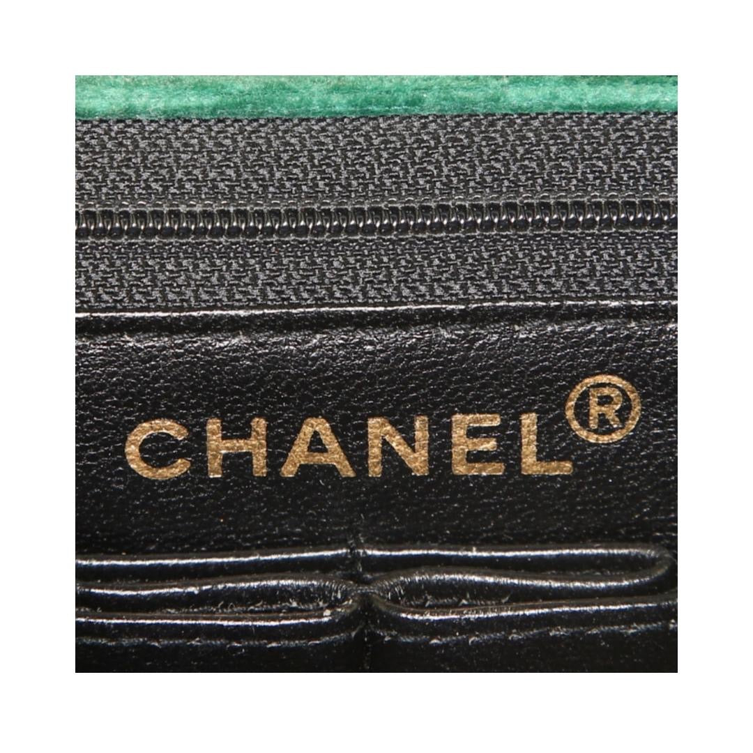 CHANEL GREEN VELVET TIMELESS VELOURS BAG