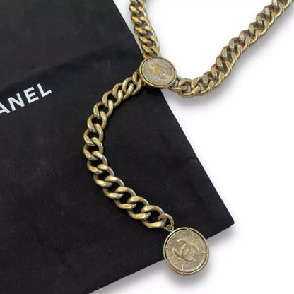CHANEL ICONIC MEDALLION CHAIN BELT