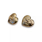 CHANEL MAXI CC HEART METAL EARRINGS