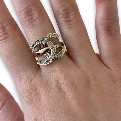 CHANEL STRASS CC RING