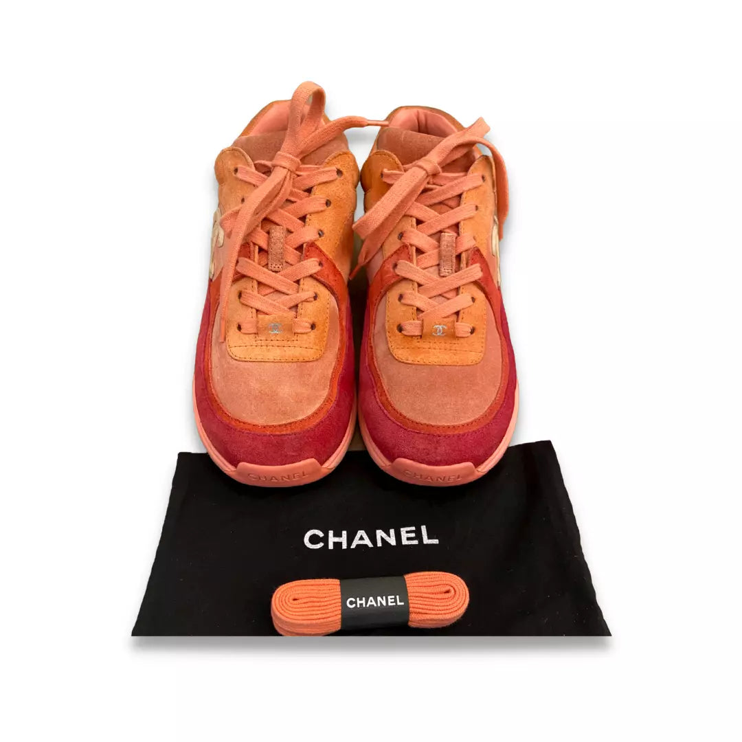 Chanel Orange Sneakers  Comptoir Vintage