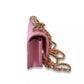 CHANEL PINK LEATHER WALLET ON CHAIN BAG