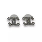 Chanel Silver CC Crystal Earrings