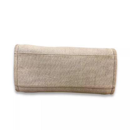BOLSO TOTE DEAUVILLE DE LONA BLANCA DE CHANEL
