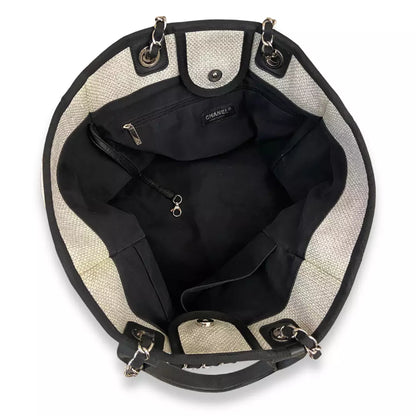 BOLSO TOTE DEAUVILLE DE LONA BLANCA DE CHANEL