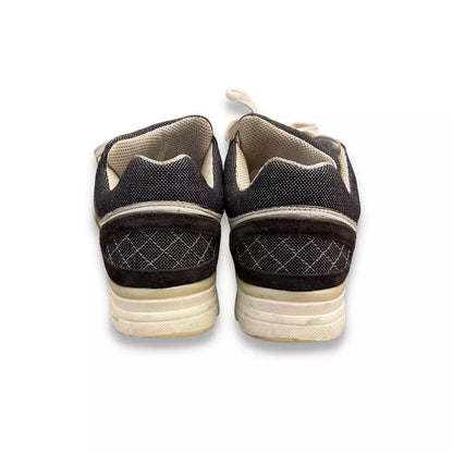 CHANEL WHITE/GREY CC SNEAKERS