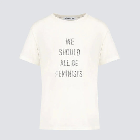 DIOR WHITE ''WE SHOULD ALL BE FEMINIST'' T-SHIRT