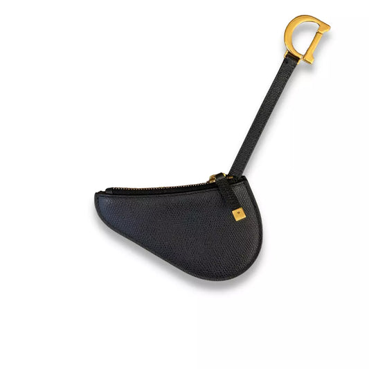 BOLSO PARA LLAVES DIOR BLACK SADDLE