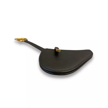 DIOR BLACK SADDLE KEY POUCH