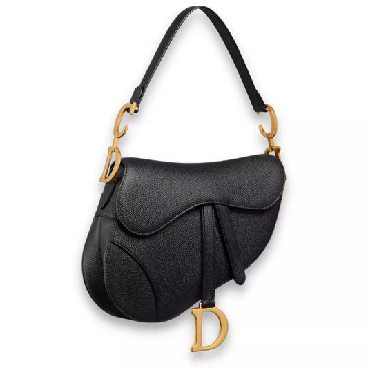 BOLSO DE MONTURA DIOR NEGRO CON CORREA 