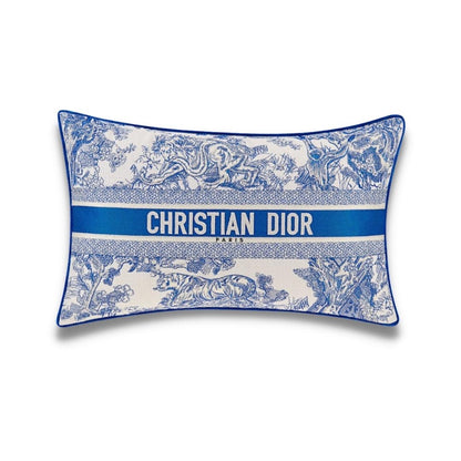ALMOHADA RECTANGULAR GRANDE AZUL DIOR
