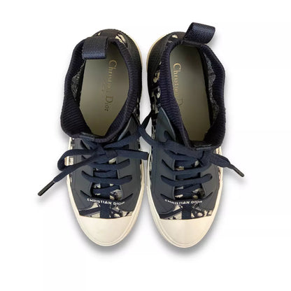 DIOR BLUE TECHNICAL MESH WALK'N'DIOR SNEAKERS SHOES