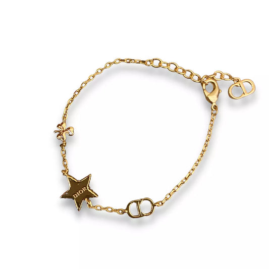 PULSERA DIOR D LUNE DE METAL BAÑADO EN ORO