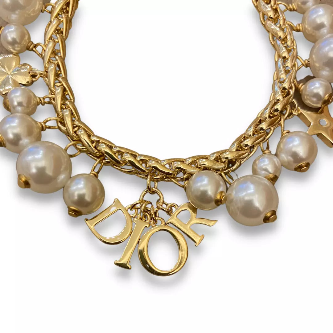 Dior Gold Revolution Pearls Bracelet