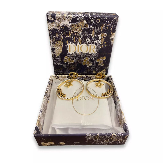 PENDIENTES CÍRCULOS CON CRISTAL DIOR J'ADIOR