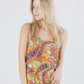 DOLCE & GABBANA MULTICOLOR PAISLEY PRINT LONG DRESS