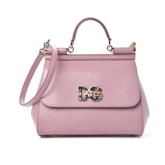 BOLSO SICILY DE CRISTAL ROSA DE DOLCE &amp; GABBANA