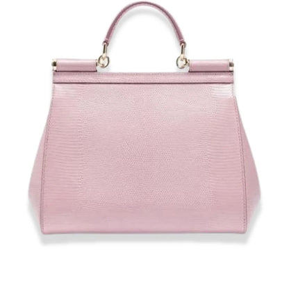 DOLCE & GABBANA PINK CRYSTAL SICILY BAG