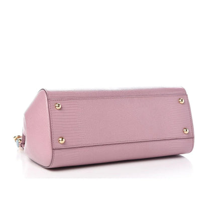 DOLCE & GABBANA PINK CRYSTAL SICILY BAG