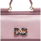 DOLCE & GABBANA PINK CRYSTAL SICILY BAG