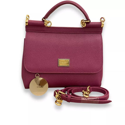 DOLCE & GABBANA PURPLE MEDIUM SICILY BAG