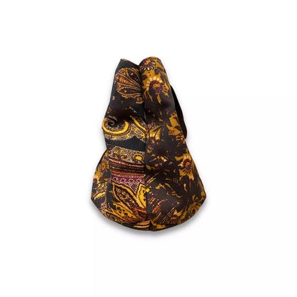 ETRO BROWN FABRIC PAISLEY BAG