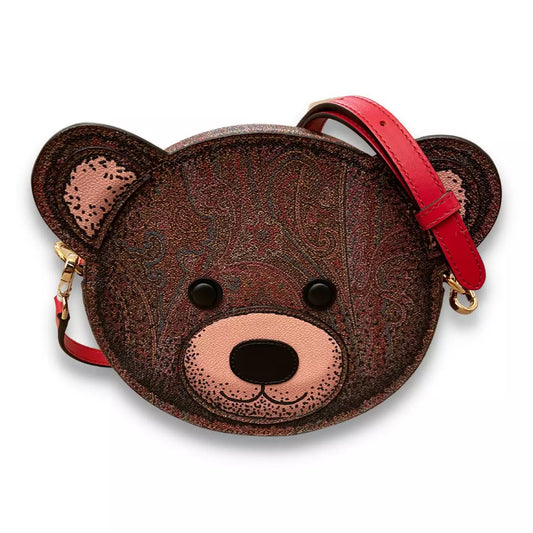 ETRO BROWN PAISLEY TEDDY BEAR BAG