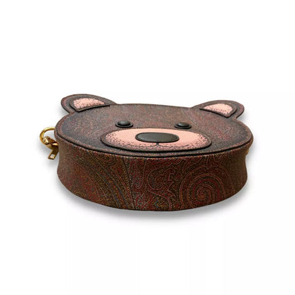 ETRO BROWN PAISLEY TEDDY BEAR BAG