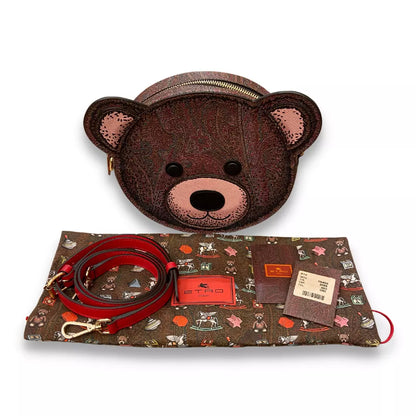 ETRO BROWN PAISLEY TEDDY BEAR BAG