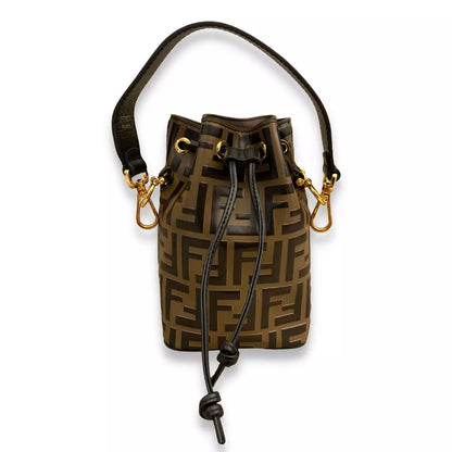Fendi BROWN LEATHER MON TRESOR BAG