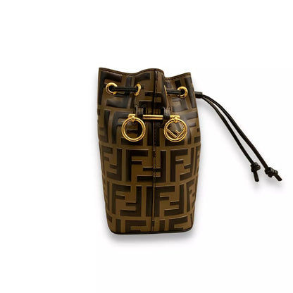 Fendi BROWN LEATHER MON TRESOR BAG